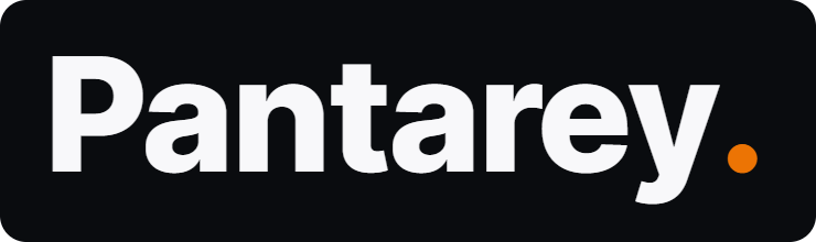 Pantarey Wortmarke auf dunklem Hintergrund