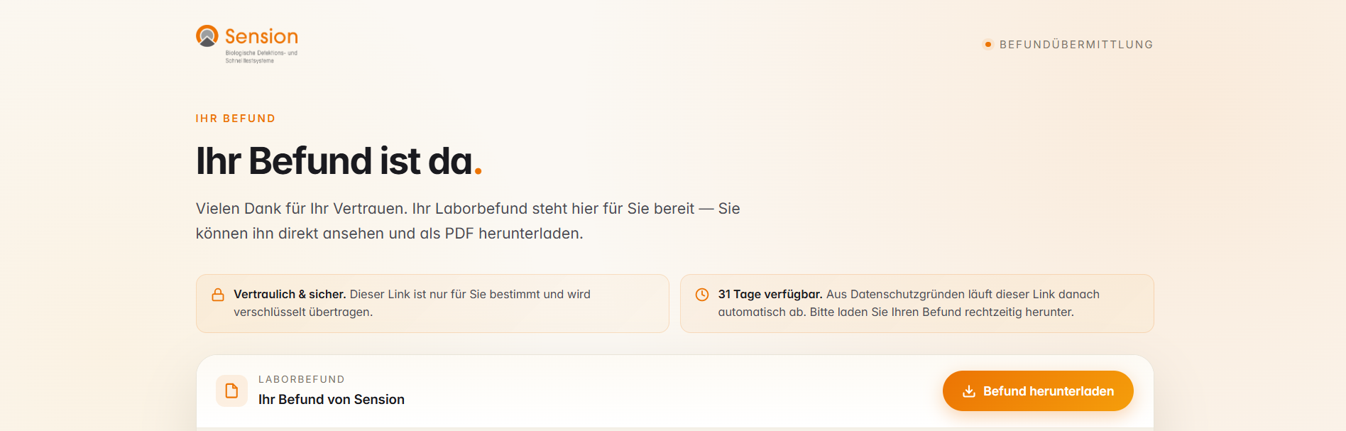 DSGVO-konforme Befundzustellung in Pantarey